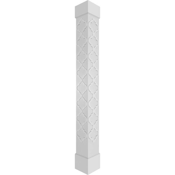 Craftsman Classic Square Non-Tapered Large Marrakesh Fretwork Column, Ekena Millwork, Mfr#: CC0810ENMKLCSCS